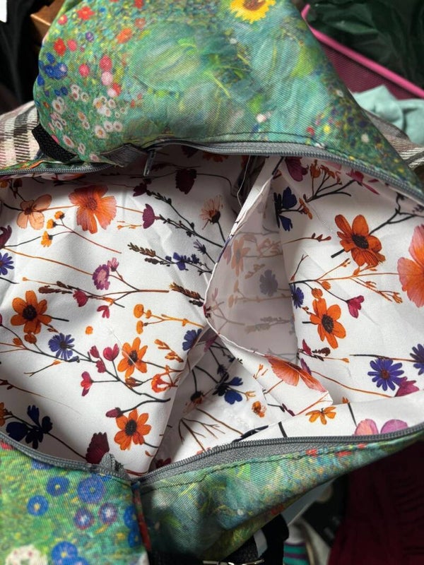 Large Klimt print bag