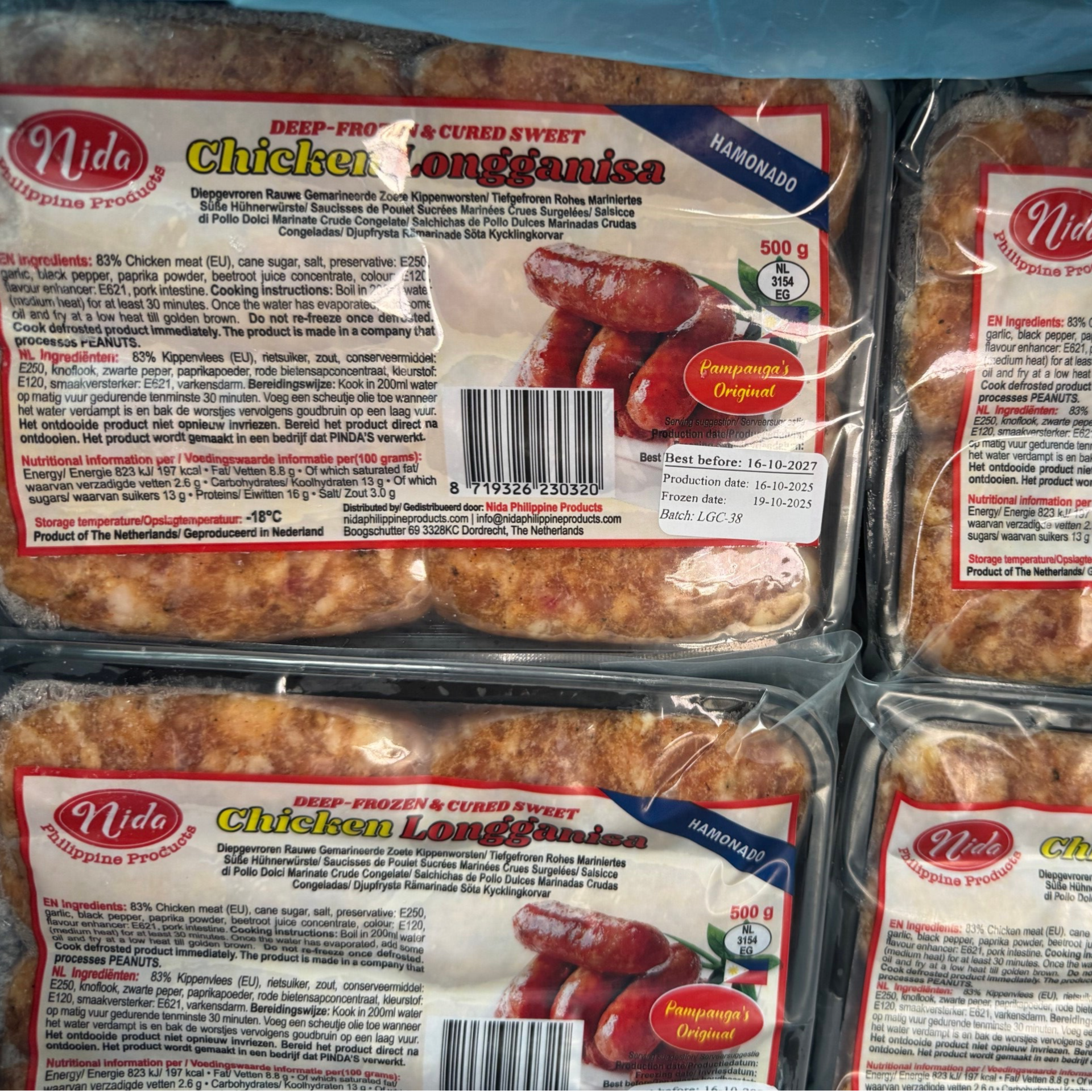 Nida Chicken Longganisa 500g