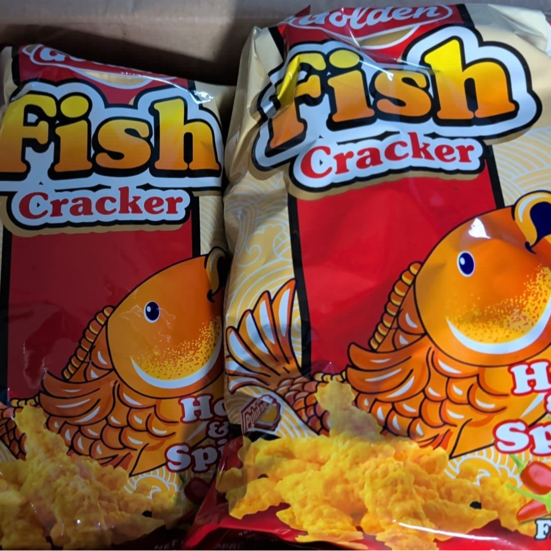 GOLDEN FISH FISH CRACKER Hot & Spicy 200g