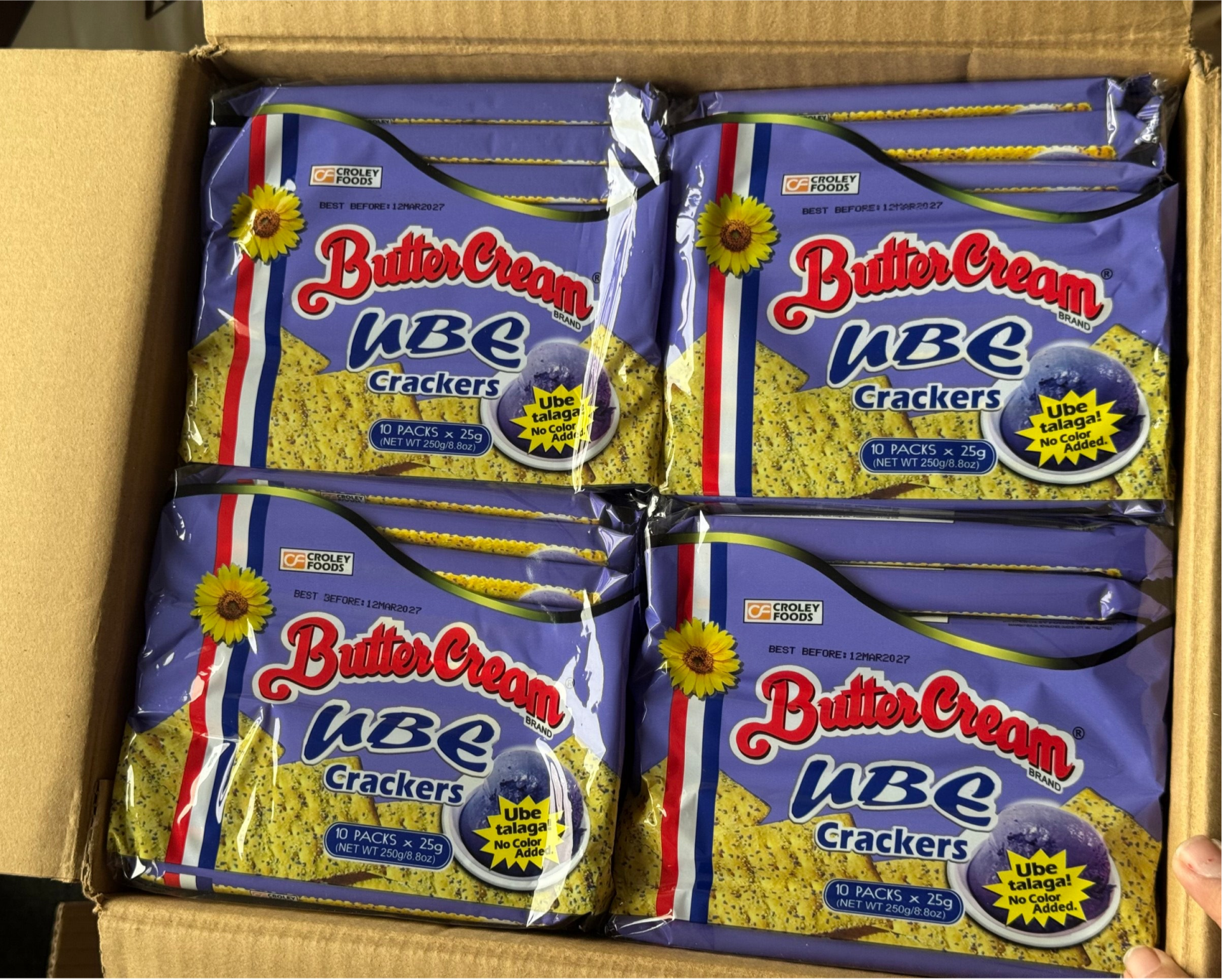 SUNFLOWER CRACKER BUTTERCREAM UBE 250g