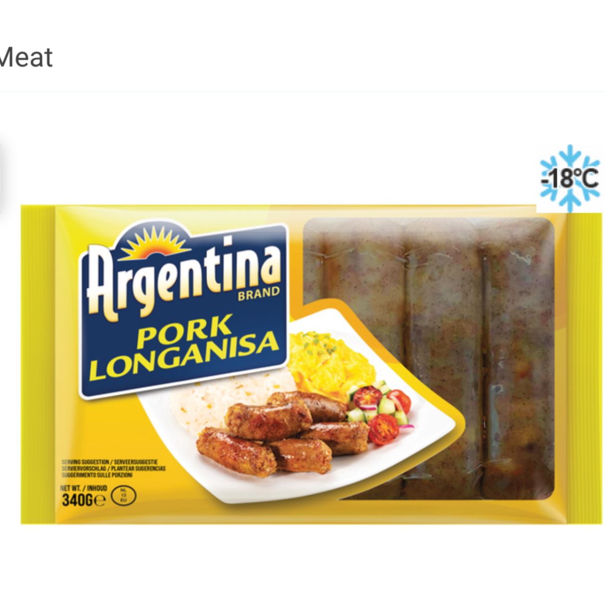 Schweinefl Longa ARGENTINA Pk 340g