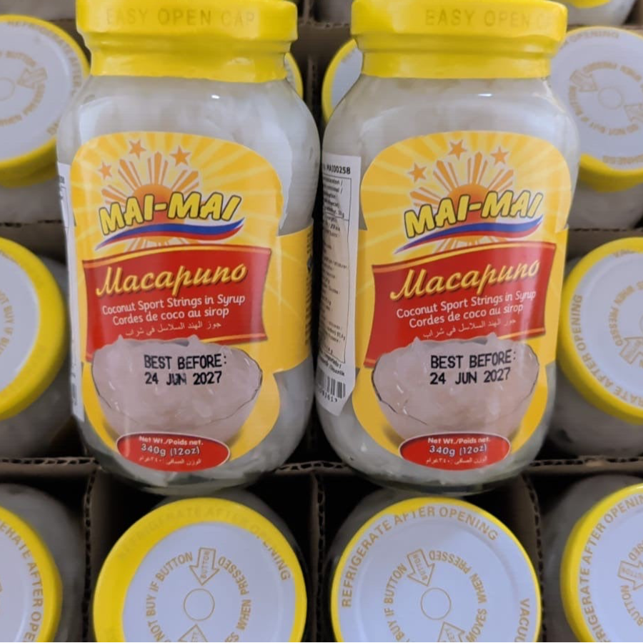 MAI-MAI MACAPUNO (COCONUT SPORT STRING) In syrup 340g
