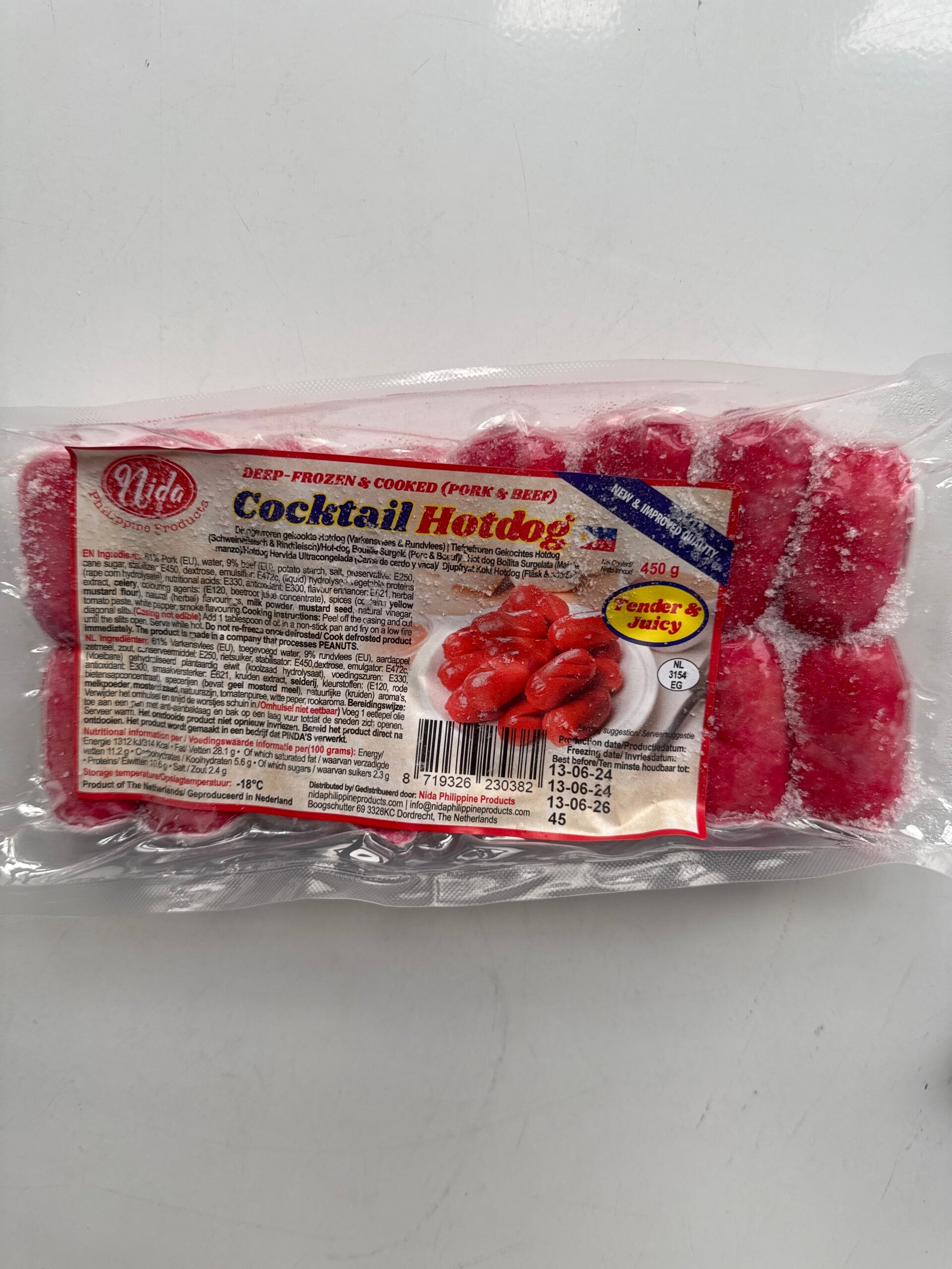 Hotdog Cocktail size Nida 500g 18sausages