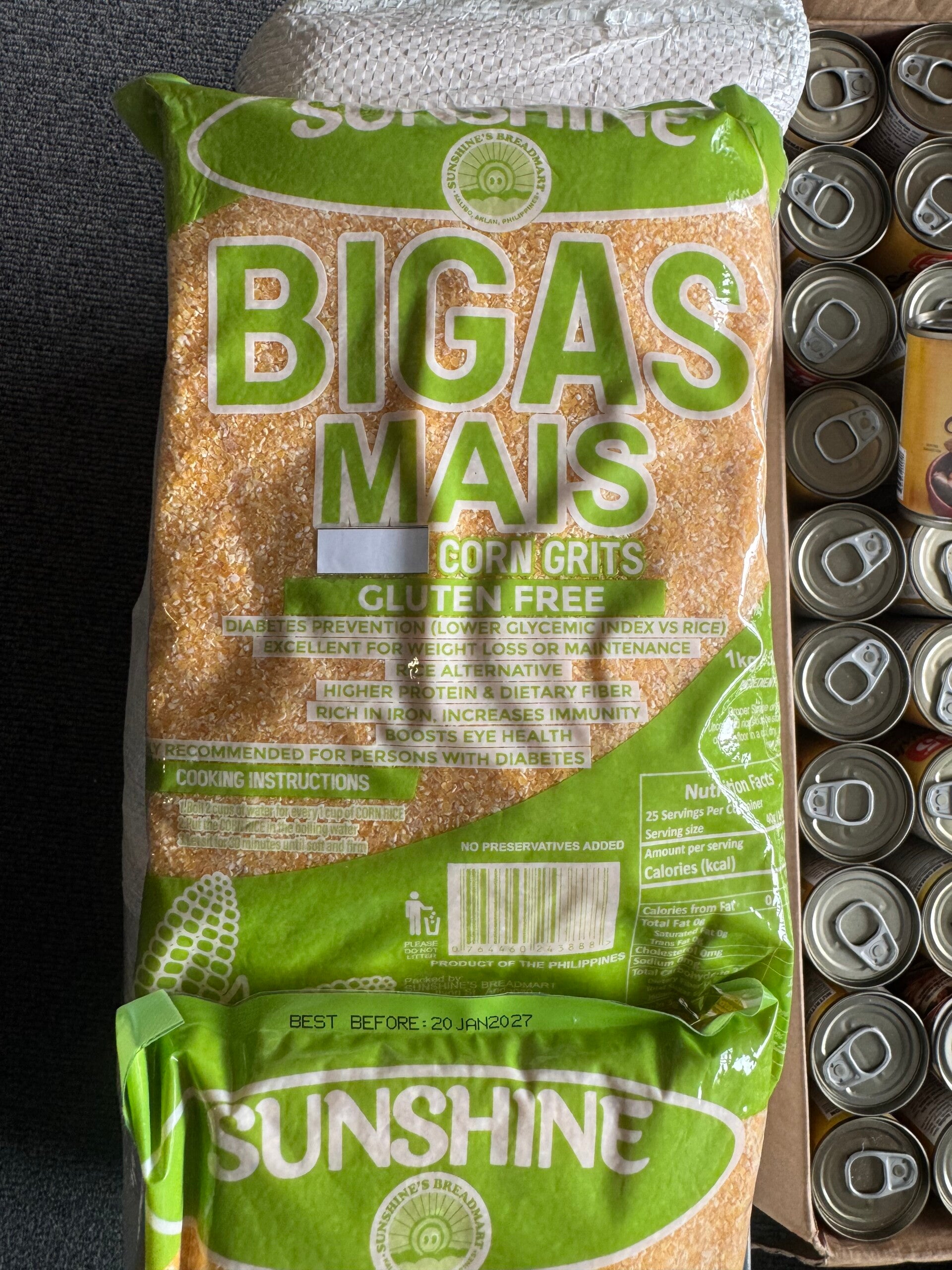 Sunshine Mais Bigas Yellow 1kg