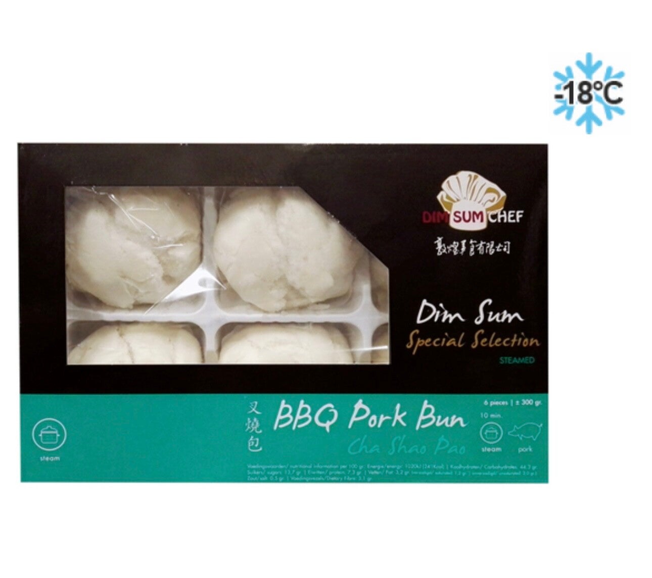 Dim Sum Cha Shao Pao DSC Kt 300g/6st