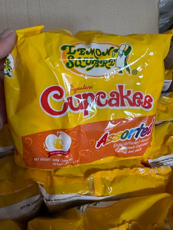 LEMON SQUARE CUPCAKE ASSORTED 10x30G