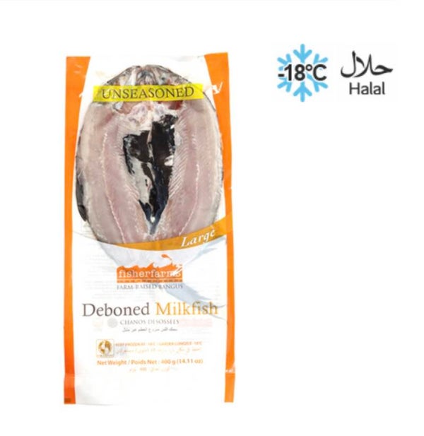 Deboned Milkfish Unseasoned 400g