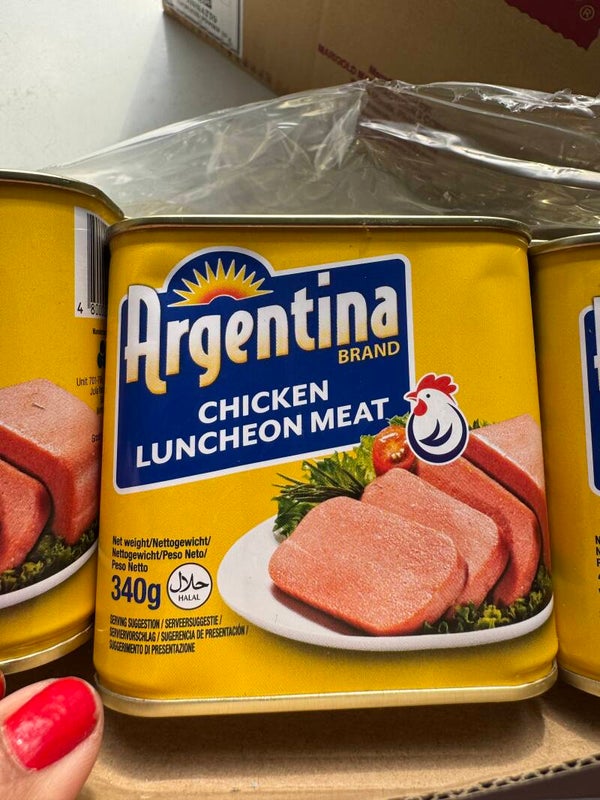 Argentina Frühstücksfleisch Luncheon meat CHICKEN flavor 340g Halal