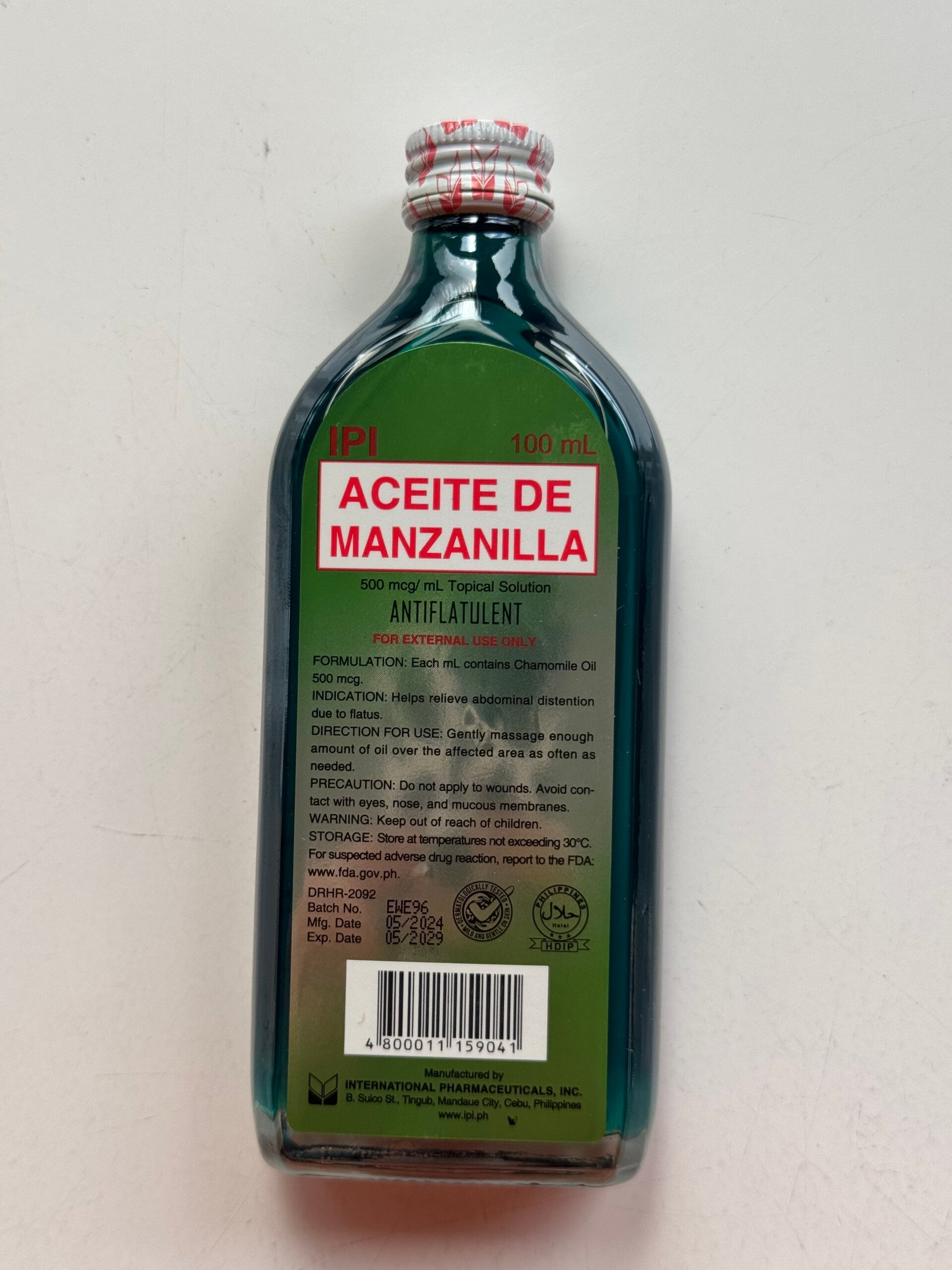 ACIETE DE MANZANILLA OIL 100ML