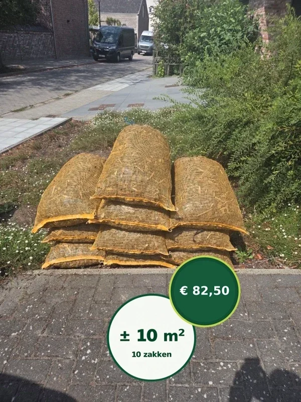 10 zakken boomschors aan huis geleverd