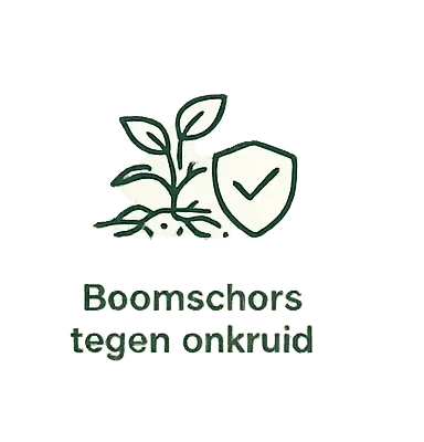 Boomschors gebruiken tegen onkruid in de tuin