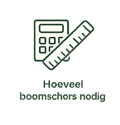 Berekenen hoeveel boomschors nodig is per vierkante meter