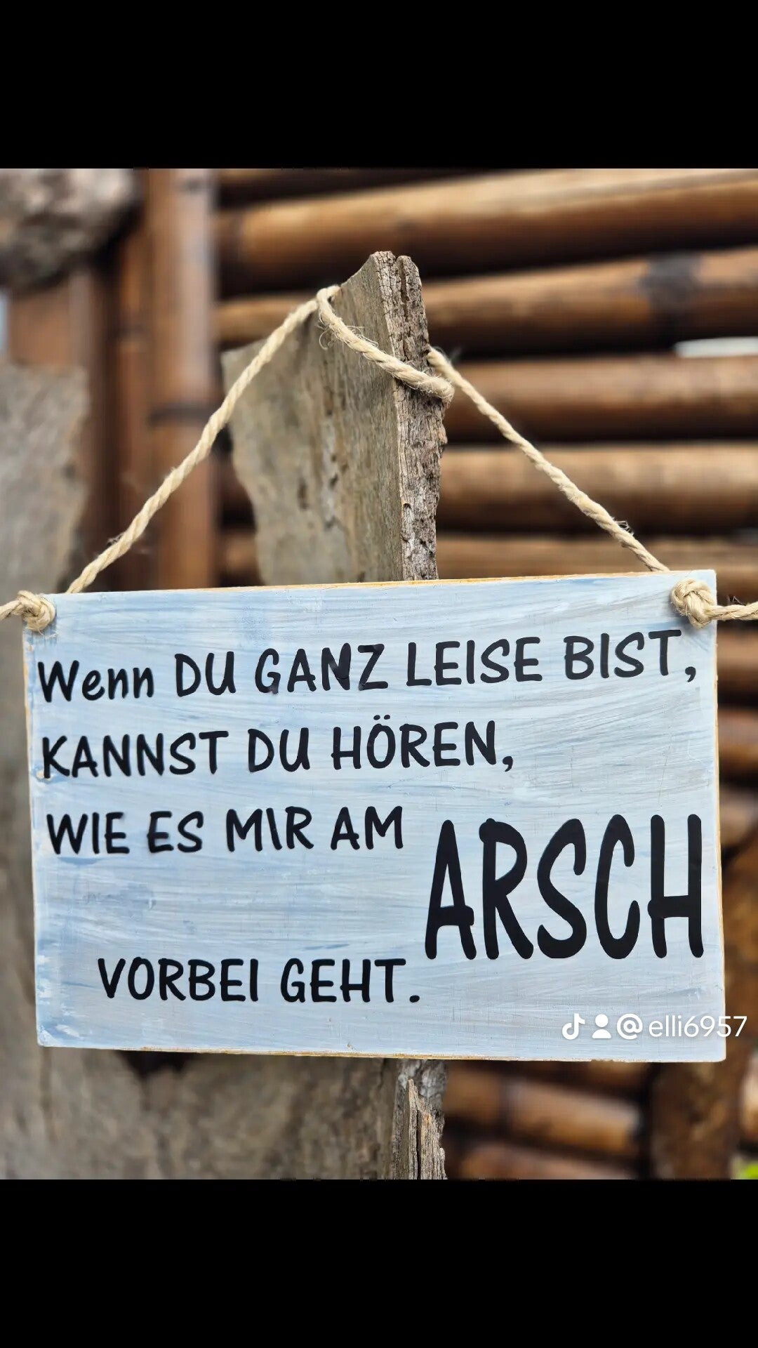 Holzschild Spruch