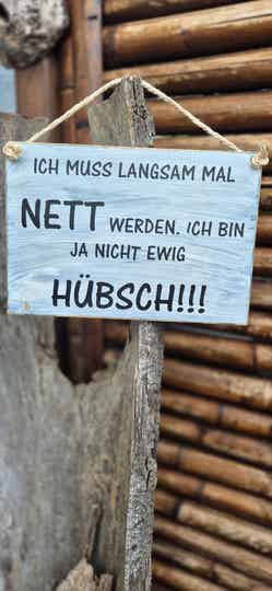 Holzschild Spruch nicht ewig