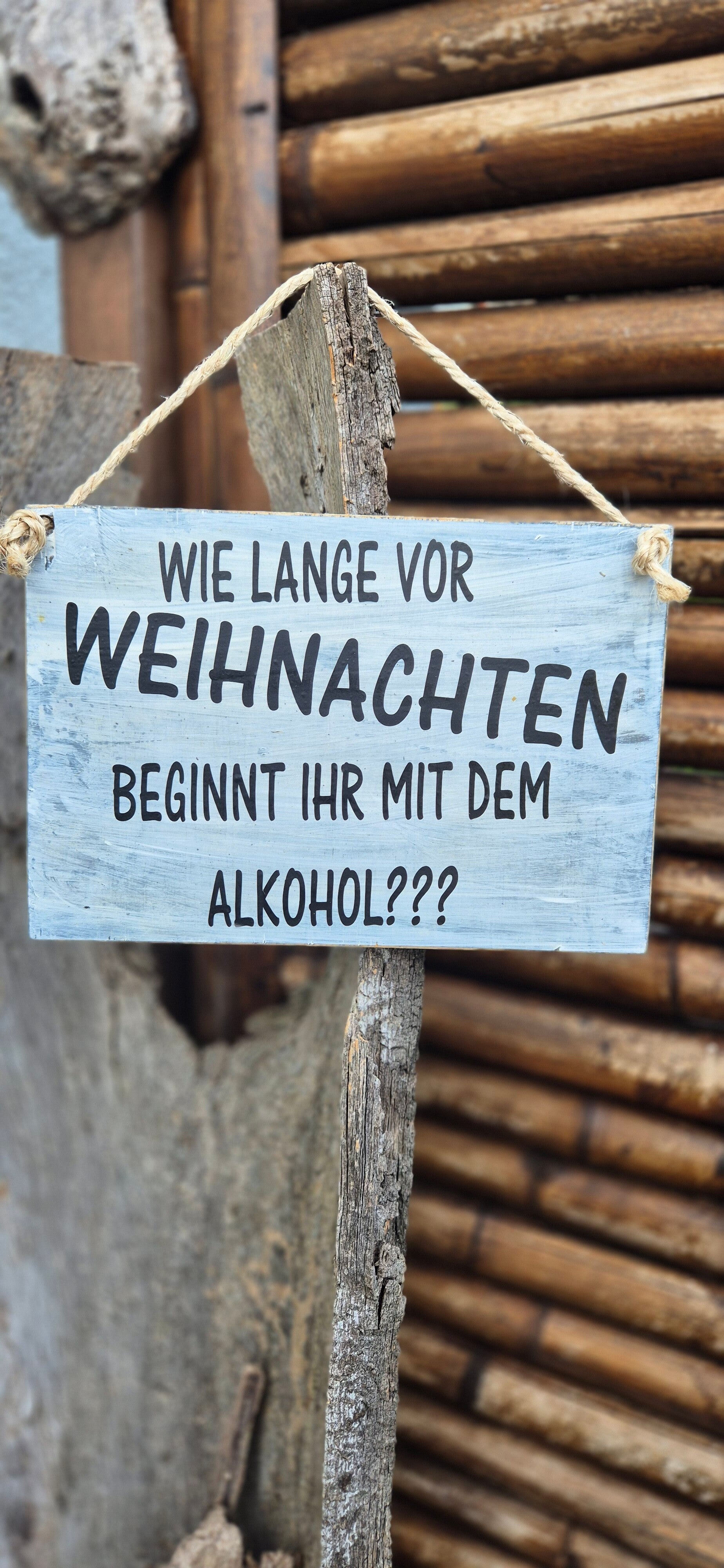 Holzschild Spruch