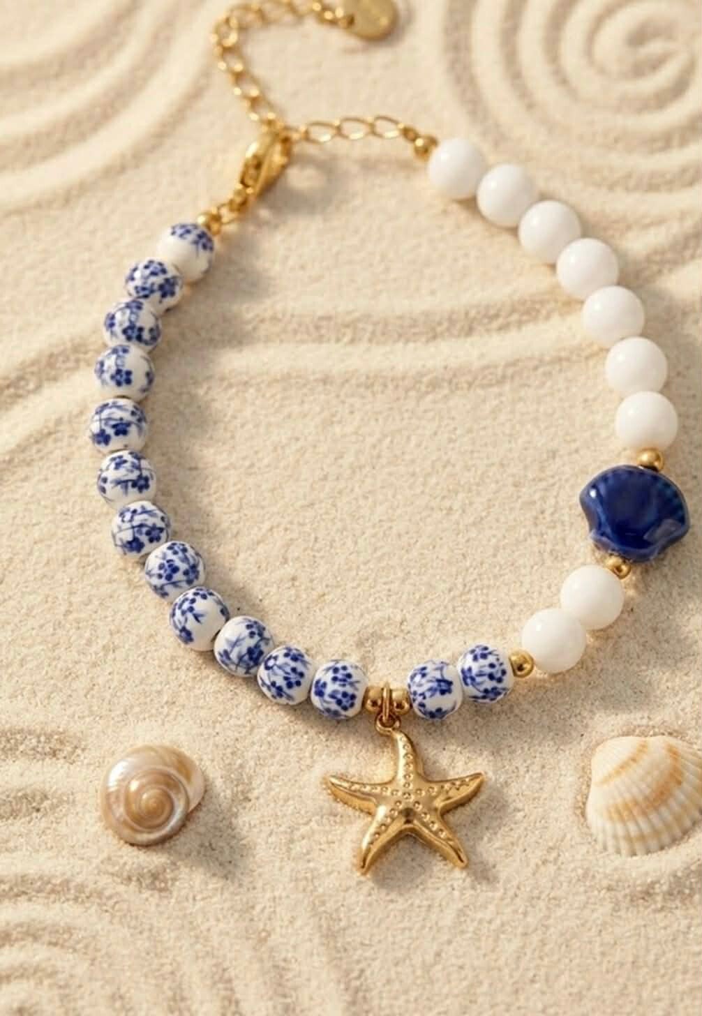 zee ster armband blauw