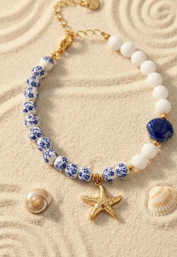 zee ster armband blauw