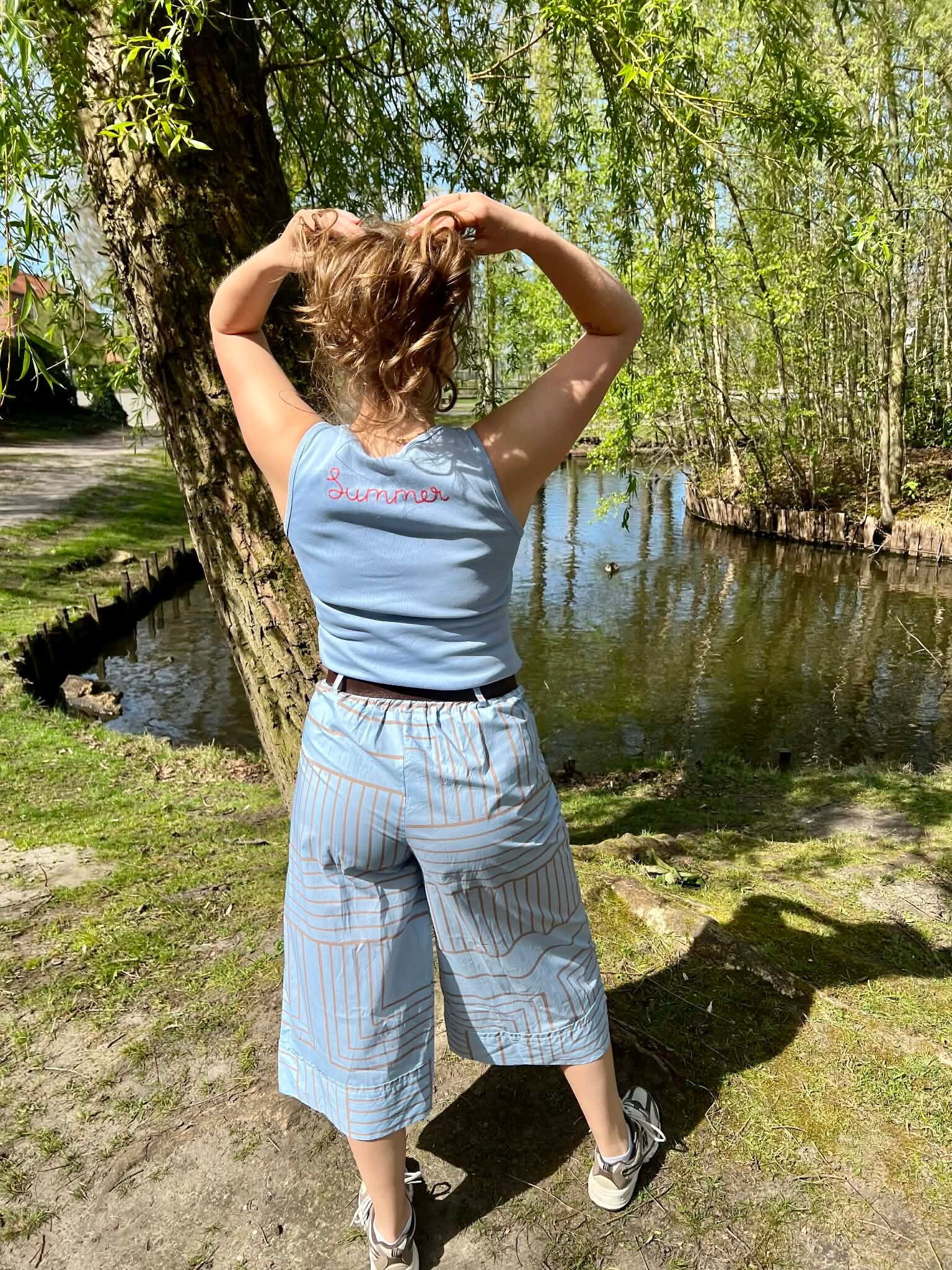 Summer top blue