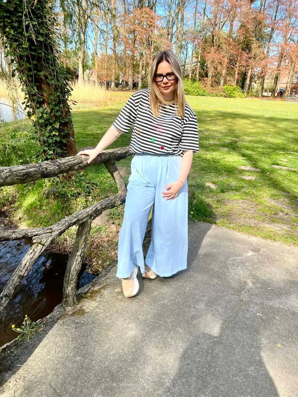 Blush stripe t-shirt