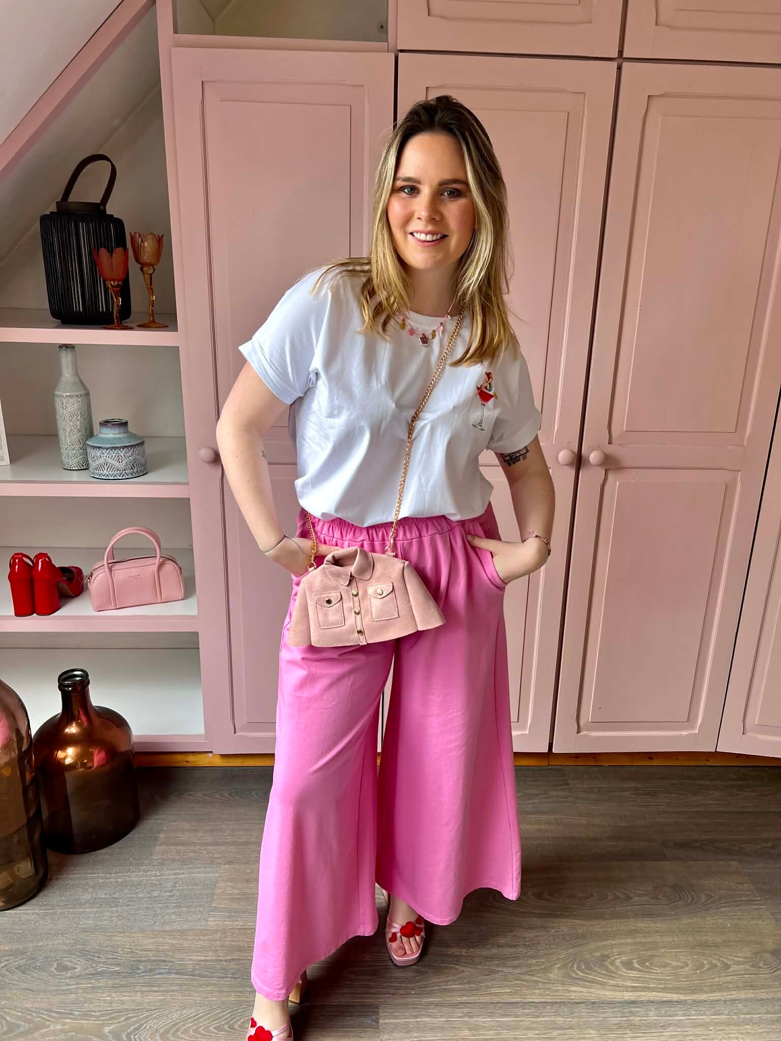 The Serena trouser pink