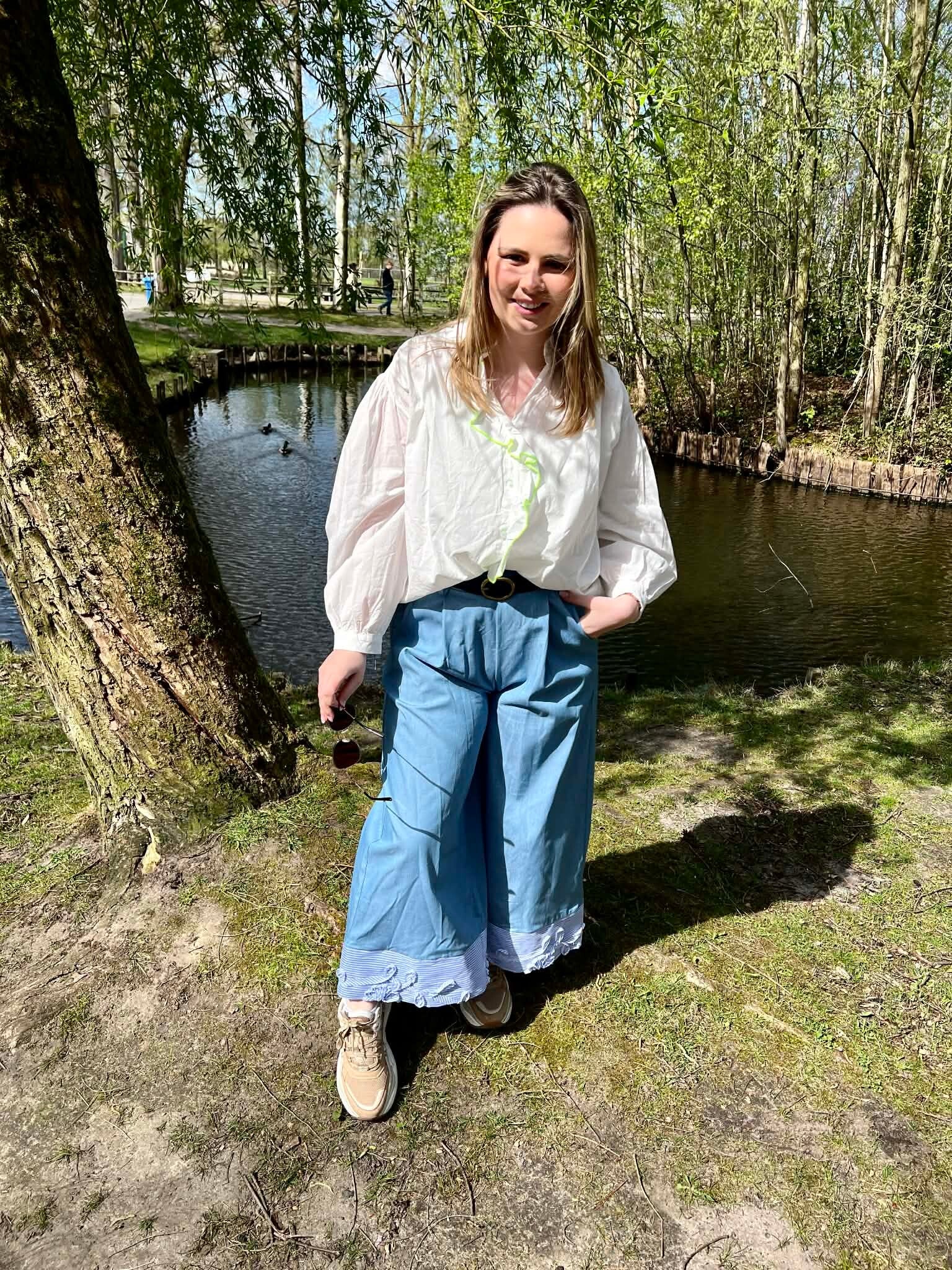 Grace pants light blue