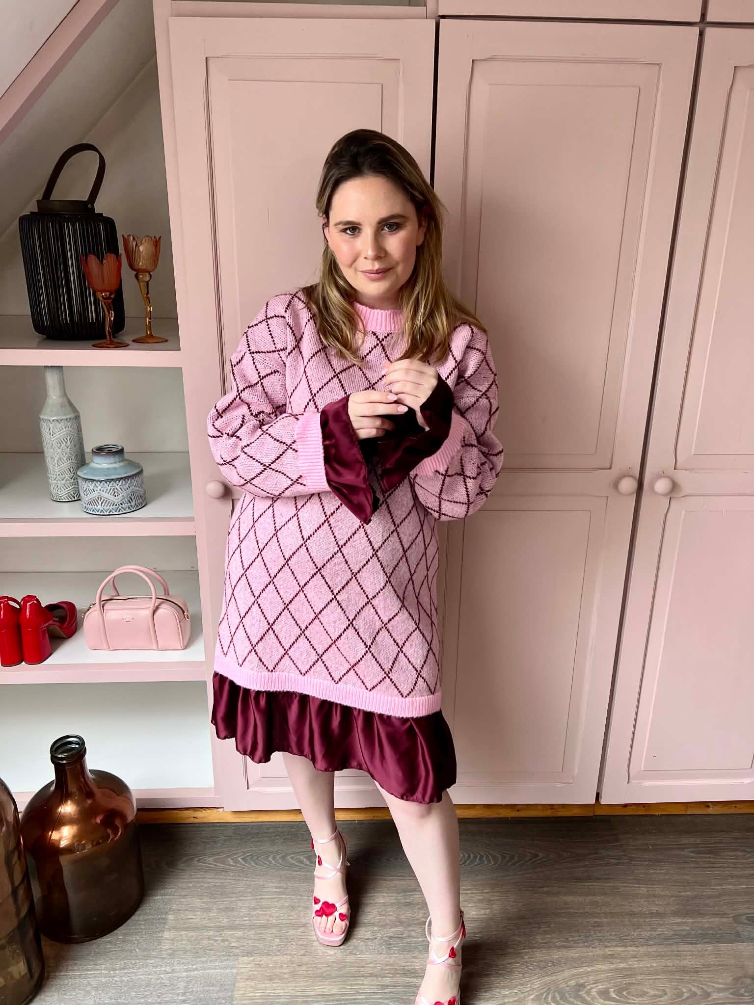 Stella dress pink with an attitude