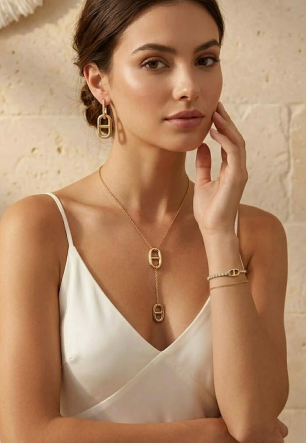 oorbel goud hanger