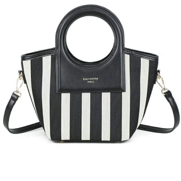 Kivo bag stripes black&white