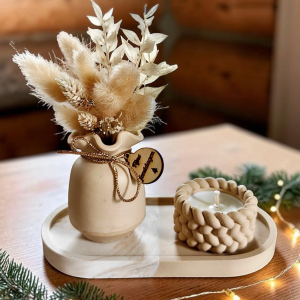Handgemaakte cadeauset fijne feestdagen
