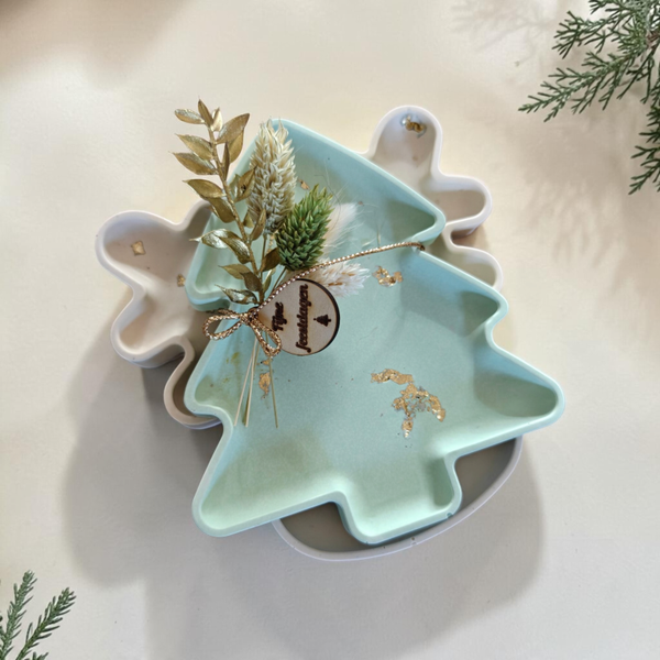 Kerstcadeauset schaaltjes kerstboom - rendier