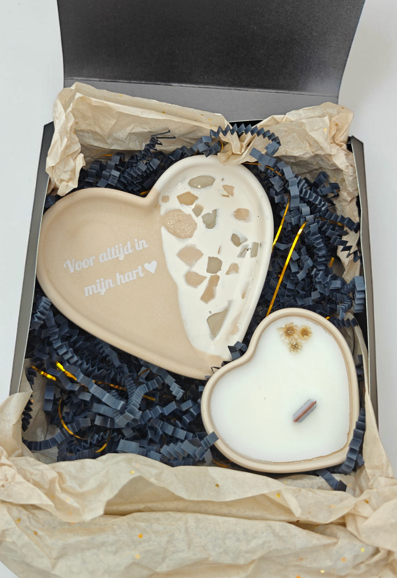 Cadeaubox De liefste - terrazzo met gravure