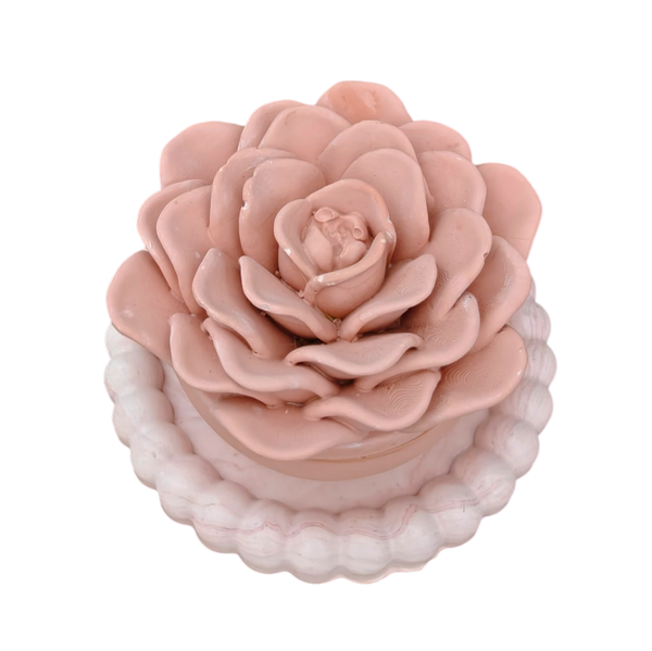 Bubbelschaaltje met rozen geurkaars