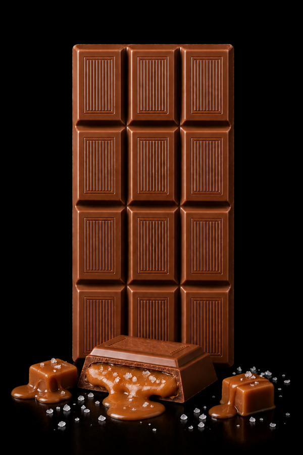Tavoletta 100g - Cioccolato al latte 34% con Crema caramel fleur de sal