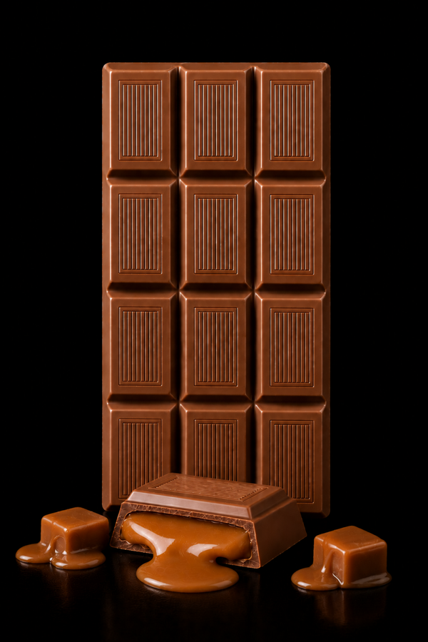 Tavoletta 100g - Cioccolato al latte 34% con Crema caramel toffee d'or
