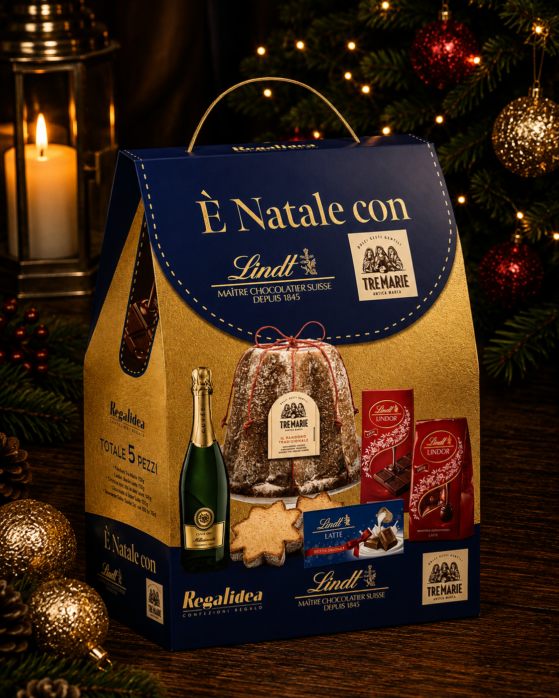 Confezione Regalo - E' Natale Lindt con Pandoro