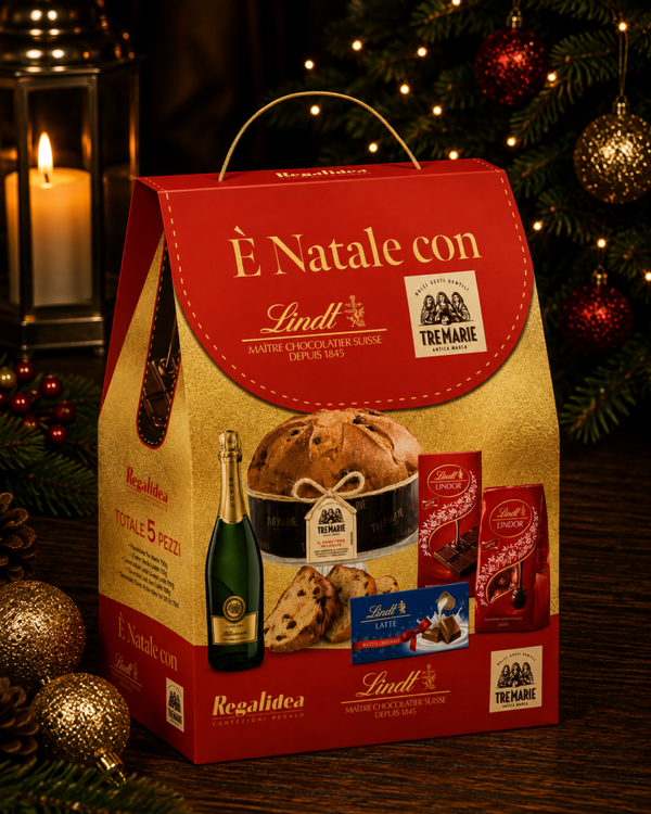 Confezione Regalo - E' Natale Lindt con Panettone