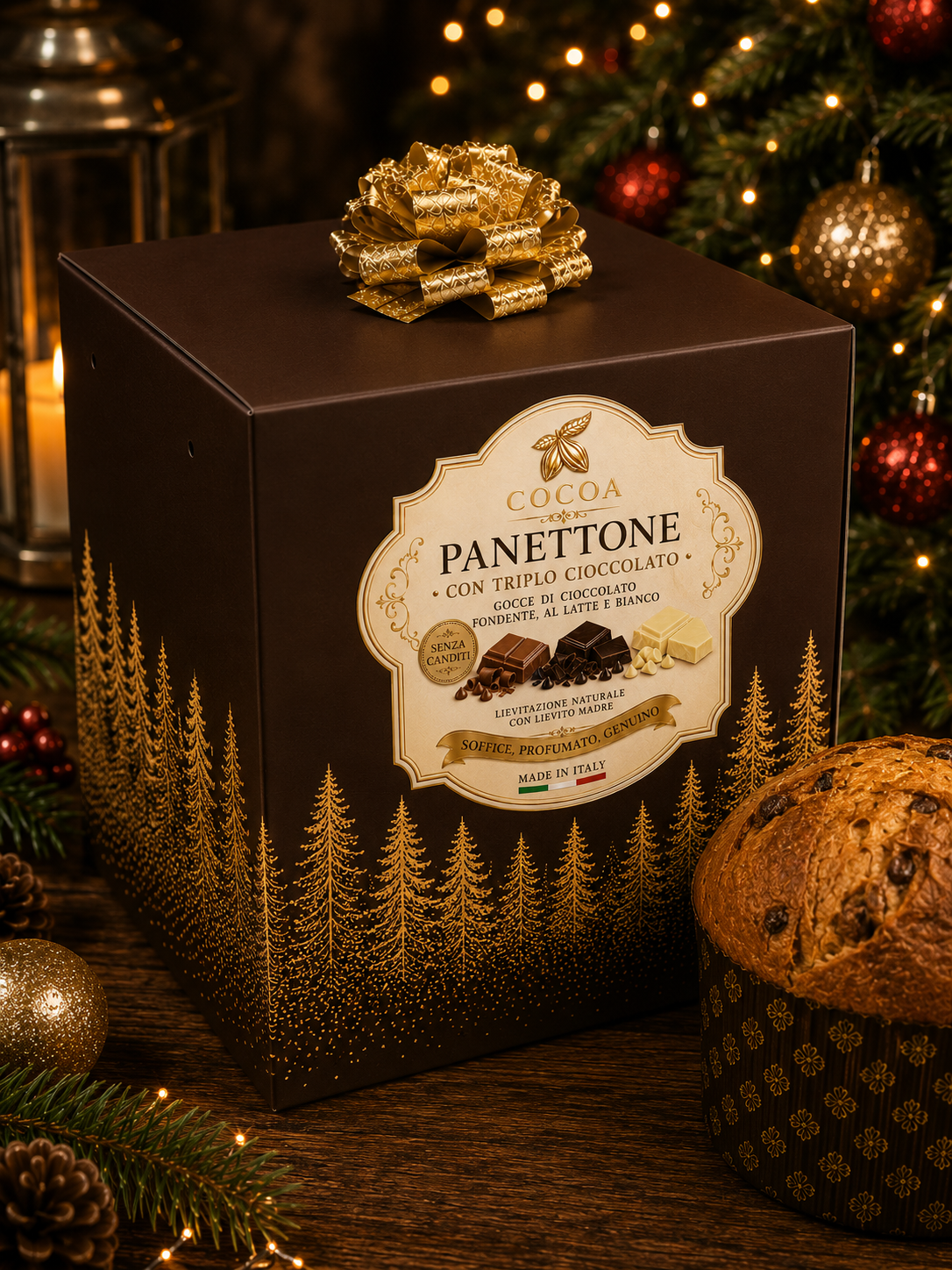 Panettone Triplo Cioccolato 750g