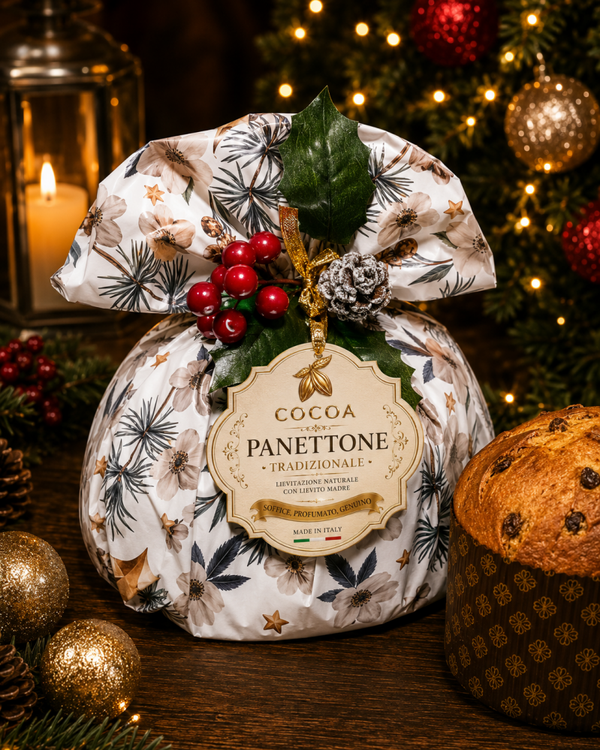 Panettone classico 750g incartato a Mano