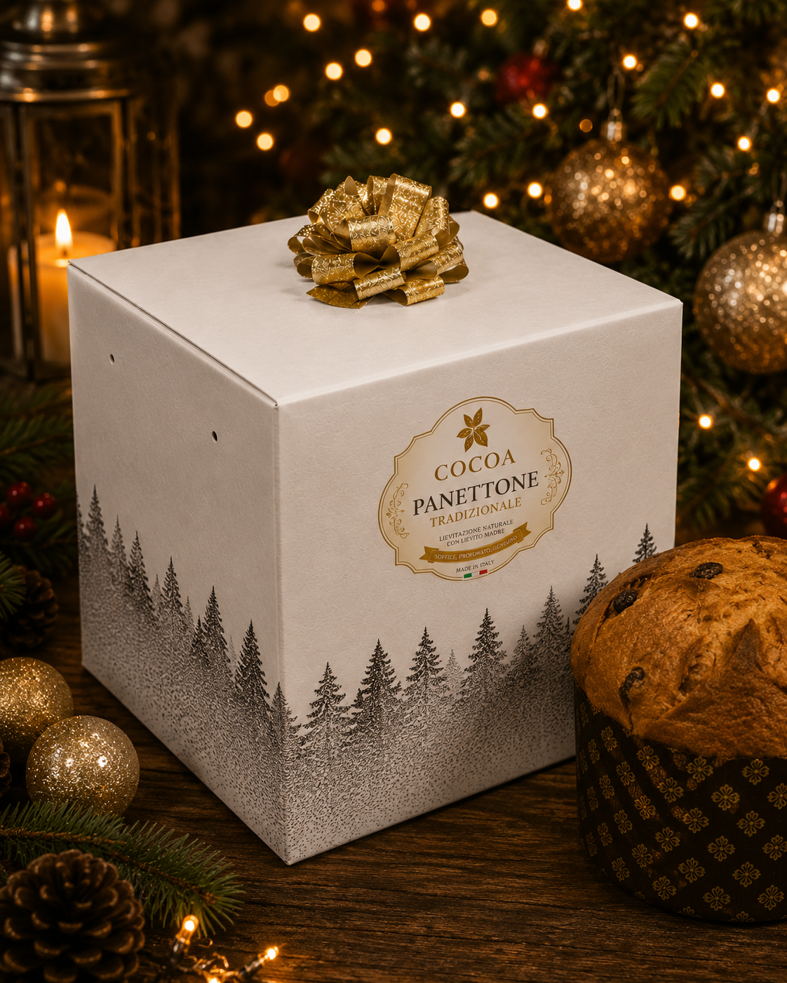 Panettone classico 750g con scatola regalo LUX