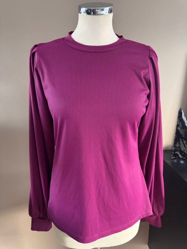 Shoeby rib shirt maat S