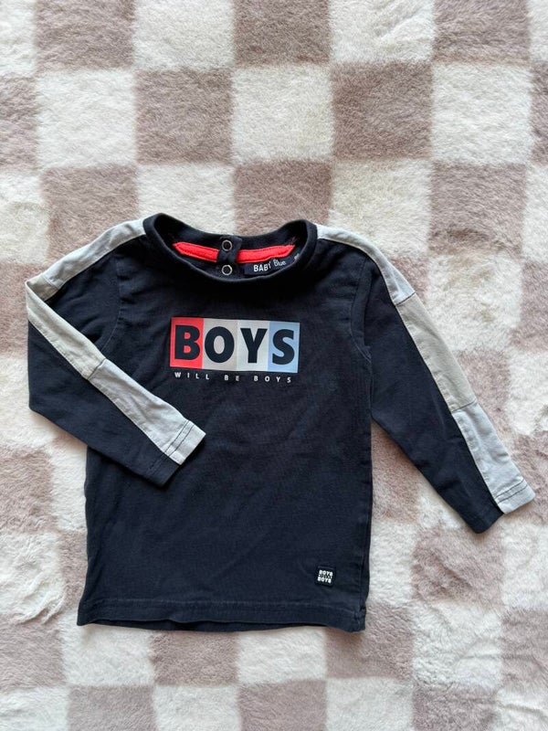 Baby blue shirt maat 86