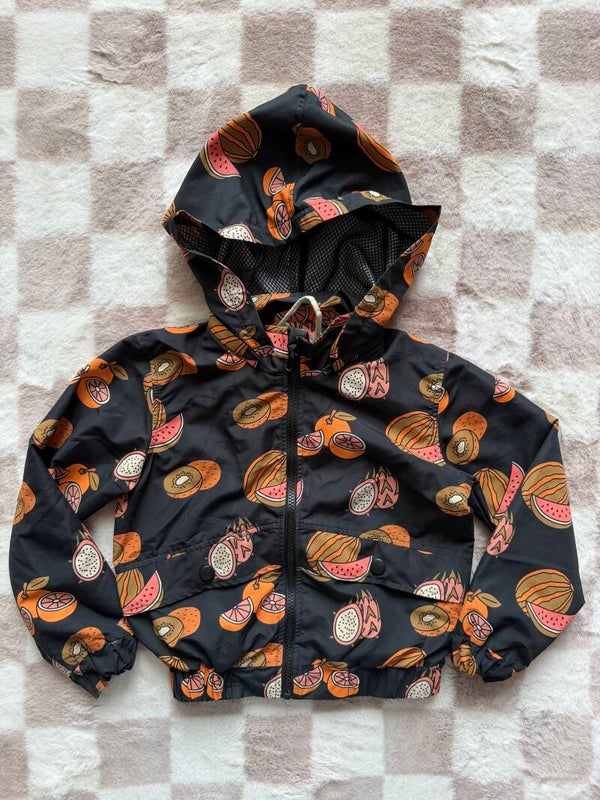 CarlijnQ jacket summer fruit maat 110/116 - Uniseks