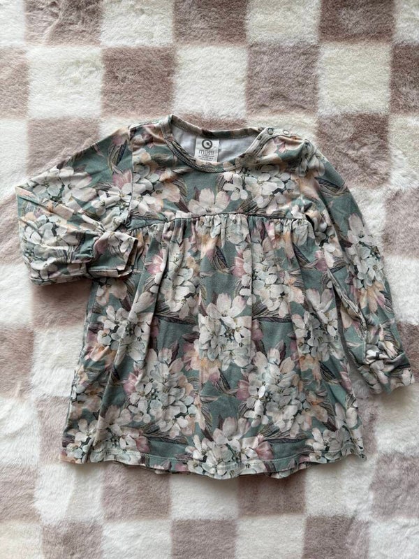 Musli jurk met romper maat 80