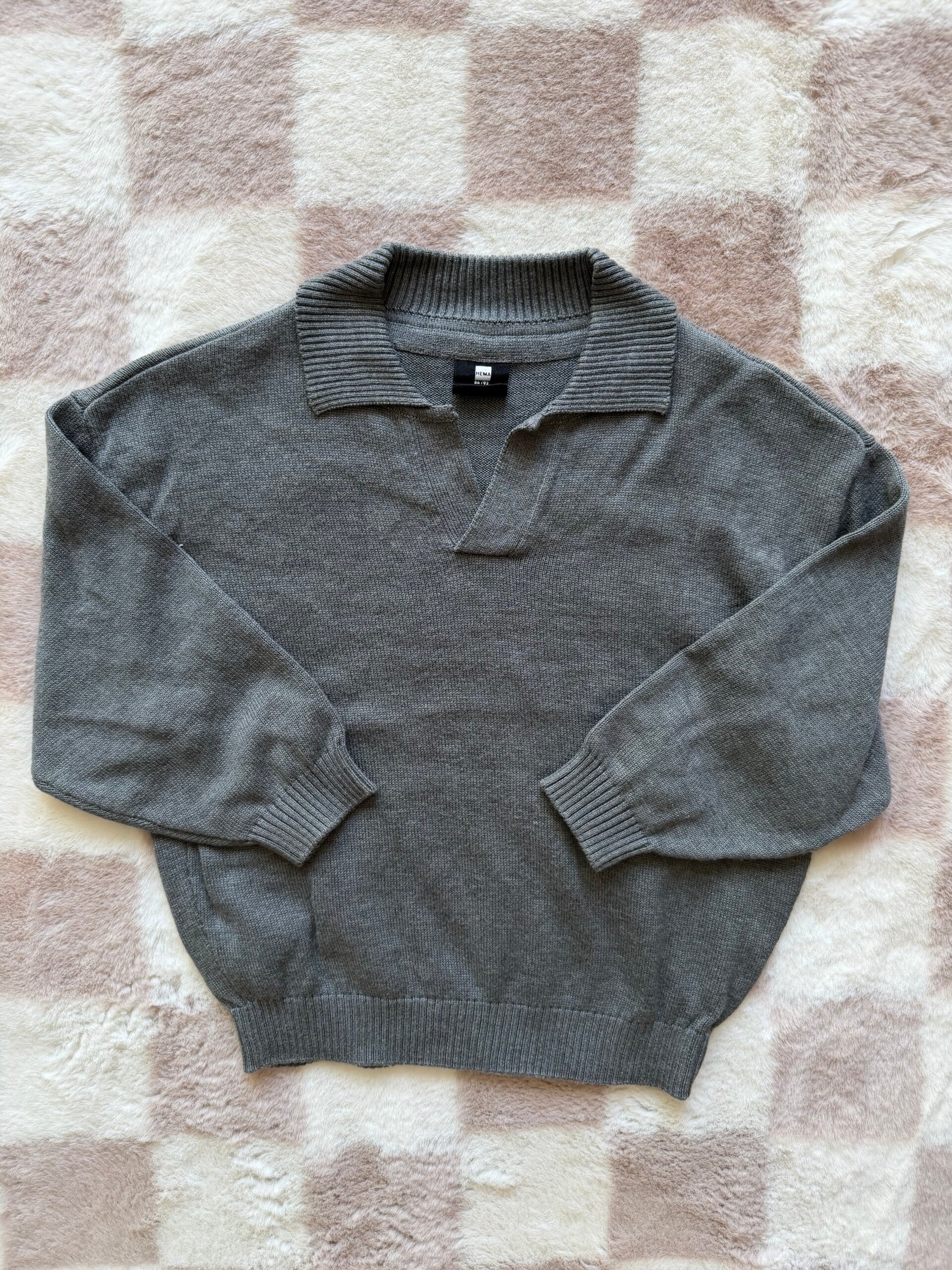 Hema sweater maat 86/92 - Grijs