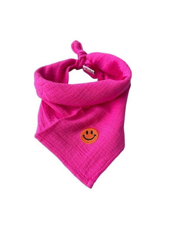 Bandana sjaaltje - cerise - smiley