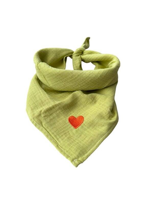 Bandana sjaaltje - Kiwi - Hartje
