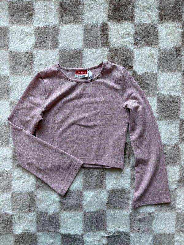 Vingino shirt maat 122/128 - Roze glitter