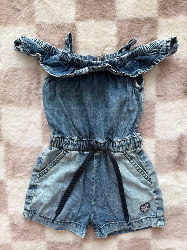 Baby blue jumpsuit maat 86
