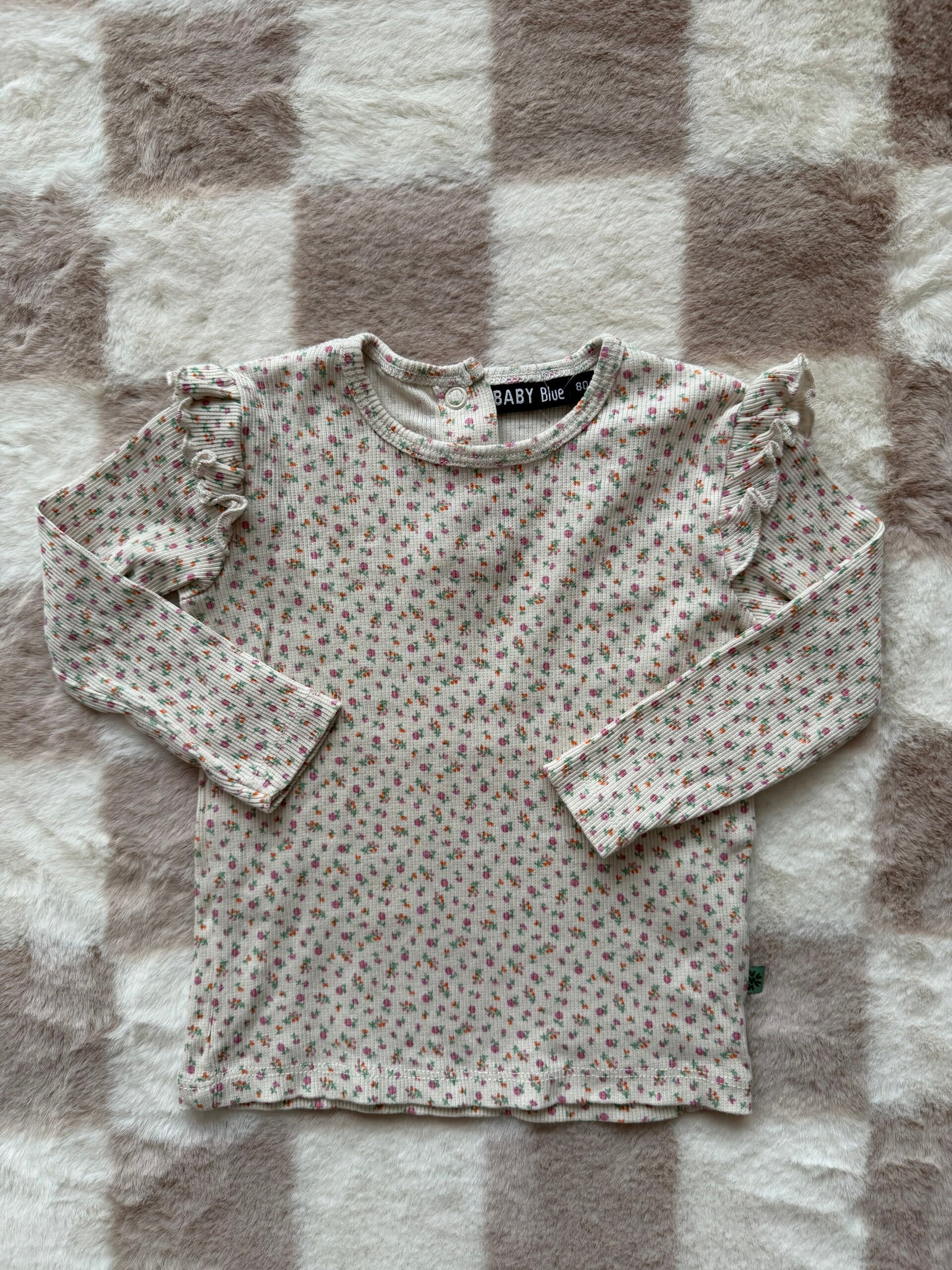 Baby blue shirt maat 80