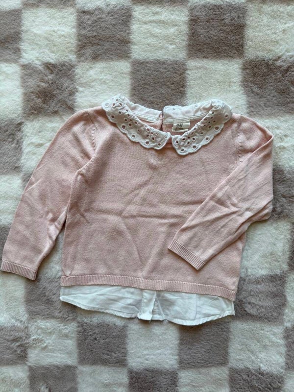 H&M shirt maat 80 - Licht roze